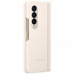 Handy Hüllen SAMSUNG Slim Standing Cover, Handyhülle (beige, Samsung Galaxy Z Fold4)