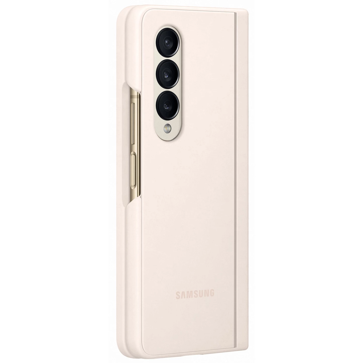 Handy Hüllen SAMSUNG Slim Standing Cover, Handyhülle (beige, Samsung Galaxy Z Fold4)