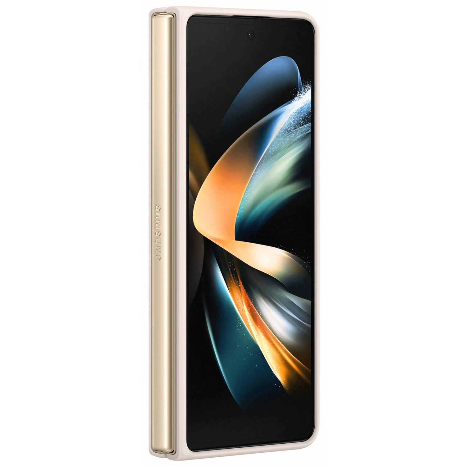 Handy Hüllen SAMSUNG Slim Standing Cover, Handyhülle (beige, Samsung Galaxy Z Fold4) – Bild 2