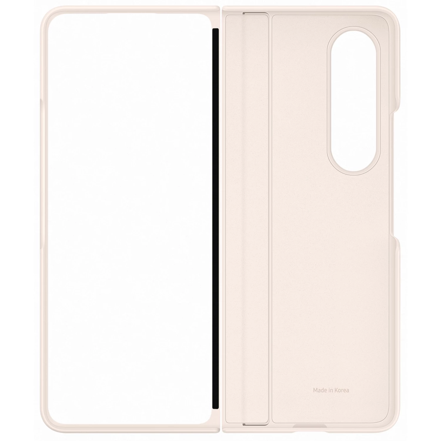 Handy Hüllen SAMSUNG Slim Standing Cover, Handyhülle (beige, Samsung Galaxy Z Fold4) – Bild 5