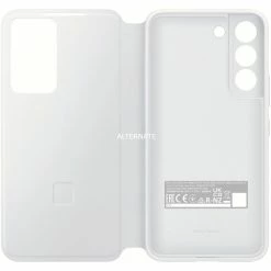 Handy Hüllen SAMSUNG Smart Clear View Cover, Handyhülle (weiß, Samsung Galaxy S22)