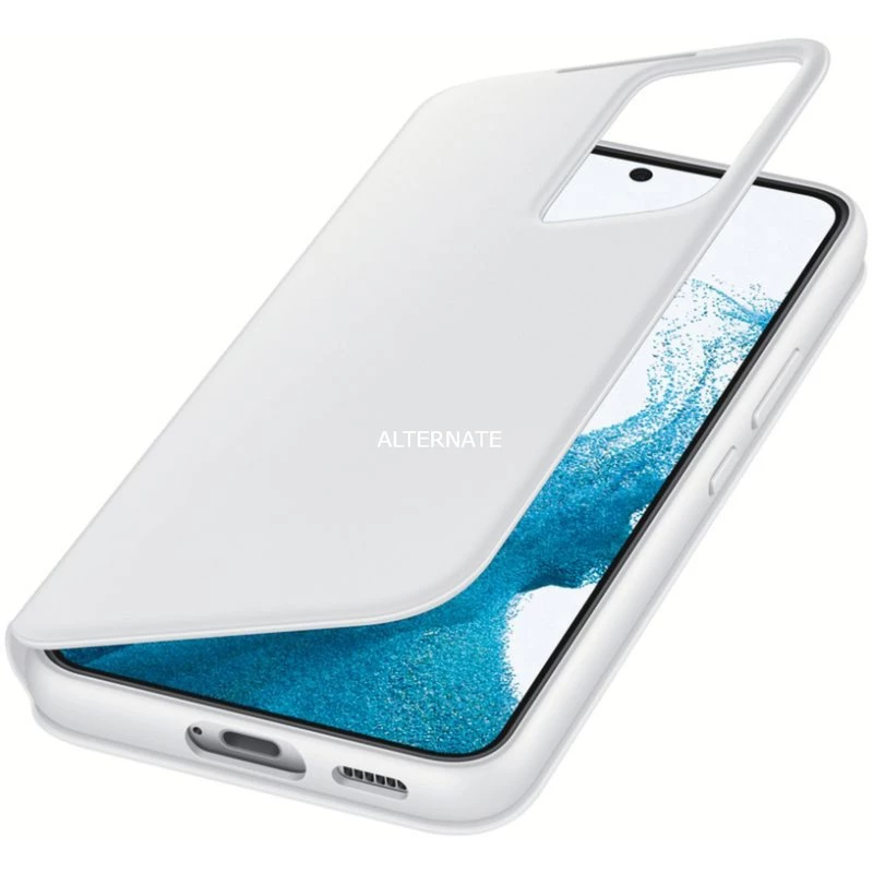 Handy Hüllen SAMSUNG Smart Clear View Cover, Handyhülle (weiß, Samsung Galaxy S22) – Bild 5