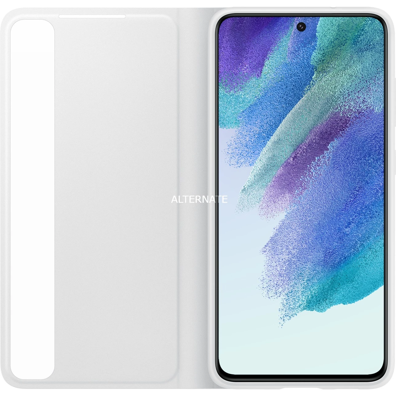 Handy Hüllen SAMSUNG Smart Clear View, Handyhülle (weiß, Samsung Galaxy S21 FE) – Bild 3