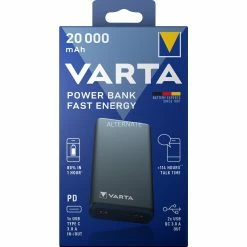 Powerbanks Varta Power Bank Fast Energy 20000, Powerbank (grau, 20.000 MAh)