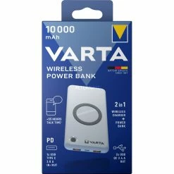 Powerbanks Varta Wireless Power Bank, Powerbank (weiß, 10.000 MAh)