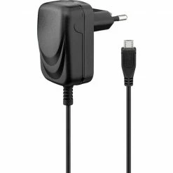 Handy Ladegeräte Goobay Micro USB-Ladegerät 1 A (schwarz)