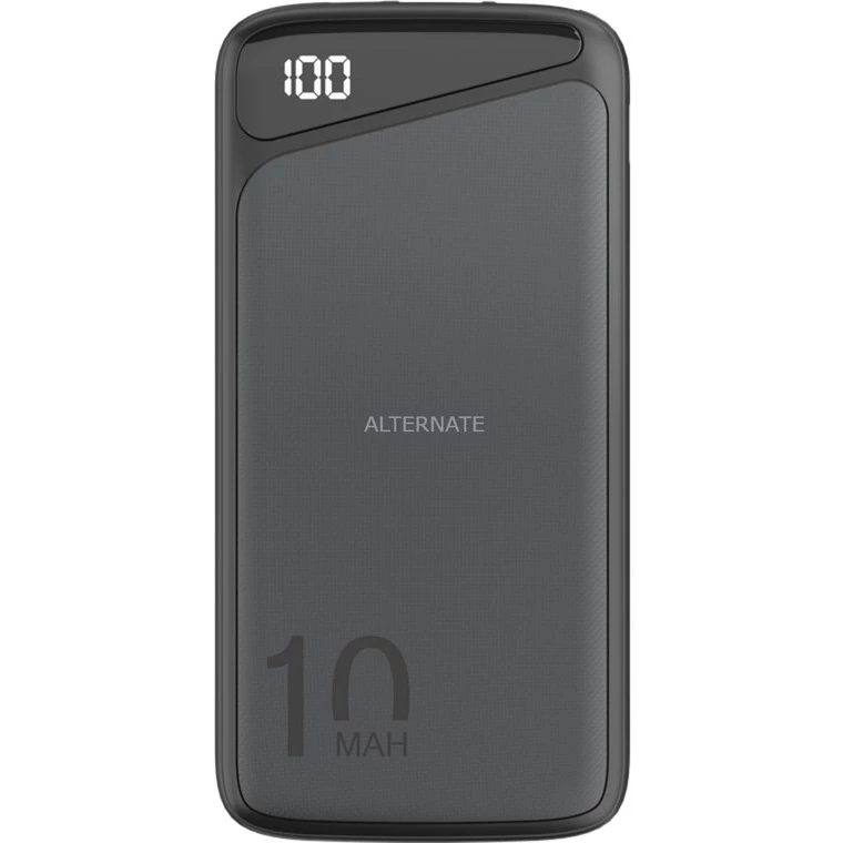 Powerbanks Goobay Schnelllade-Powerbank 10.000 MAh (schwarz, USB-C PD, QC 3.0, 10.000 MAh)