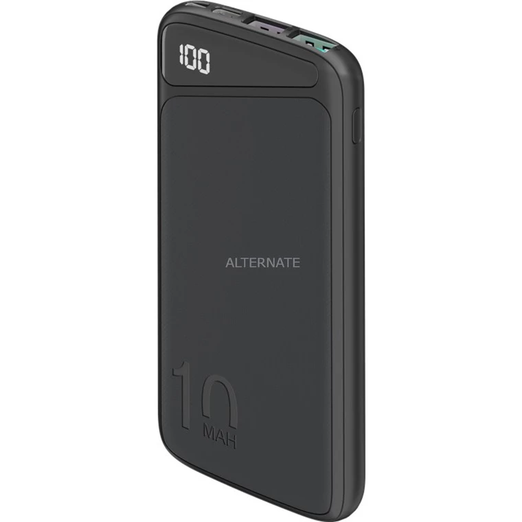Powerbanks Goobay Schnelllade-Powerbank 10.000 MAh (schwarz, USB-C PD, QC 3.0, 10.000 MAh) – Bild 2
