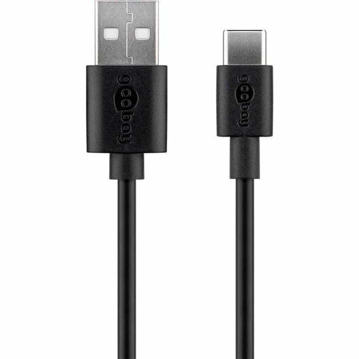 Handy Ladegeräte Goobay USB-C Dual Ladeset 2,4 A, Ladegerät (schwarz) – Bild 4